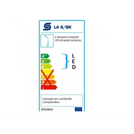 HOME LA 8/BG LED-es asztali lámpa órával, BÉZS