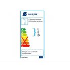 HOME LA 8/BK LED-es asztali lámpa órával, fekete