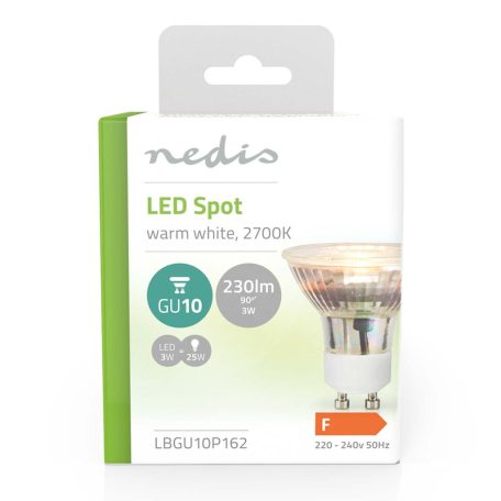 LED izzó GU10 | Spot | 3 W | 230 lm | 2700 K | Meleg Fehér | Retro Stílus | 1 db