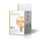 LED izzóval E27 | G125 | 3.5 W | 120 lm | 1800 K | Állítható fényerõ | Arany Sárga Borítással | Retro Stílus | 1 db