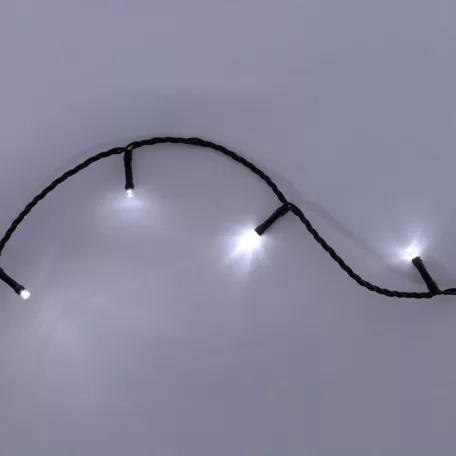 Home LED248WH LED fényfüzér, 240db hidegfehér LED, 23,9m hosszúságú, 8 program időzítővel, zöld vezeték, adapteres tápellátás, kül- és beltéri kivitel