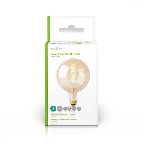 LED izzóval E27 | G200 | 5 W | 280 lm | 2000 K | Állítható fényerõ | Meleg Fehér | Retro Stílus | 1 db