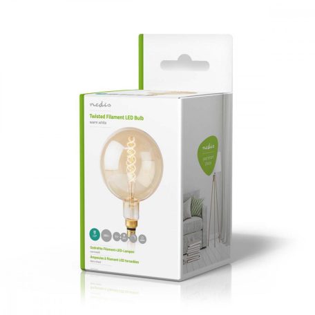 LED izzóval E27 | G200 | 5 W | 280 lm | 2000 K | Állítható fényerõ | Meleg Fehér | Retro Stílus | 1 db