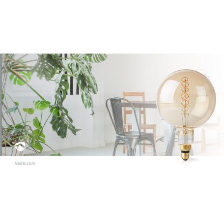 LED izzóval E27 | G200 | 5 W | 280 lm | 2000 K | Állítható fényerõ | Meleg Fehér | Retro Stílus | 1 db
