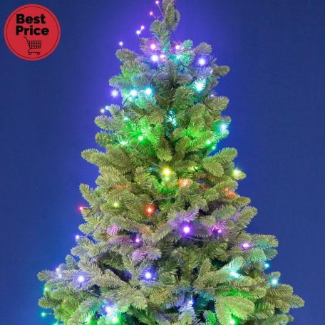 iSparkle LEDS096V LED-es fényfüzér, 9,5 m / 96 db RGB LED, applikációval vezérelhető, smart, kül- és beltéri kivitel