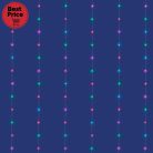 iSparkle LEDS120CV-2 micro LED-es fényfüggöny, 2x2 m / 120 db RGB LED, applikációval vezérelhető, smart, kül- és beltéri kivitel