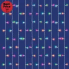 iSparkle LEDS120CV LED-es fényfüggöny, 1,5x2 m / 120 db RGB LED, applikációval vezérelhető, smart, kül- és beltéri kivitel