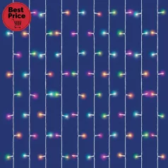   iSparkle LEDS120CV LED-es fényfüggöny, 1,5x2 m / 120 db RGB LED, applikációval vezérelhető, smart, kül- és beltéri kivitel