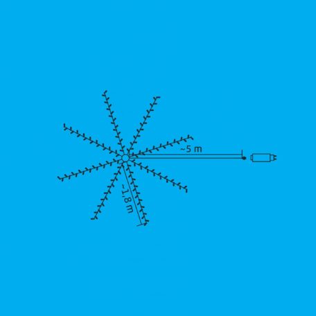 iSparkle LEDS144C-APP LED-es fényfüzérköteg, 144 db RGB LED, applikációval vezérelhető, smart, kül- és beltéri kivitel