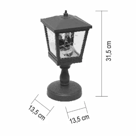 HOME LFS315 havazó lámpás, 8 dallam, 2db hidegfehér LED, elemes tápellátás, beltéri kivitel