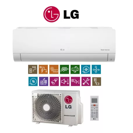 LG Silence S12EC inverteres klíma - 3.5 kW extra halk működés hűtő fűtő mono split Légkondícionáló páramentesítő funkció hűtés:AA+ FŰTÉS:AA+