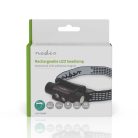 LED fejlámpa | Elemes Áramellátás / USB-áramellátású | 3.7 V DC | Elemmel | Újratölthető | Névleges fényáram: 1000 lm | Világítás hatóköre: 180 m