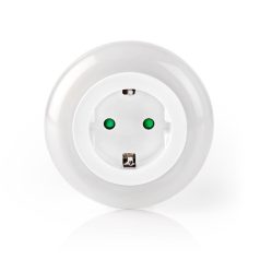   Konnektorba dugható LED éjszakai fény | Világos/sötét érzékelő | 3680 W | 10 lm | Fehér / Kék / Zöld