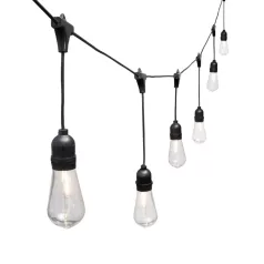   Home LPL 10 PAPAYA filament LED-es fényfüzér, 4,5 m / 10 db melegfehér filament LED, víztiszta búra, sorolható, fekete gumivezeték, adapter, kül- és beltéri kivitel