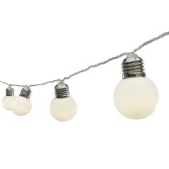   Home LP 20/WW LED-es villanykörte fényfüzér, 9,5 m / 20 db melegfehér LED, villanykörte búra, állófényű, átlátszó vezeték, adapter, kül- és beltéri kivitel