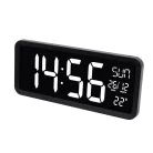 Home LTCJUMBO óra és hőmérő, asztali és fali óra, USB adapter hosszú, 2.5m vezetékkel, a környezethez alkalmazkodó fényerő