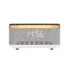 HOME LTCR06 multimédia lejátszó és ébresztőóra, 2x5 Watt, Qi telefontöltés, Bluetooth TWS, FM rádió, LED kijelző, beépített akkumulátor
