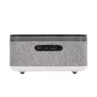 HOME LTCR06 multimédia lejátszó és ébresztőóra, 2x5 Watt, Qi telefontöltés, Bluetooth TWS, FM rádió, LED kijelző, beépített akkumulátor