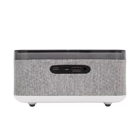 HOME LTCR06 multimédia lejátszó és ébresztőóra, 2x5 Watt, Qi telefontöltés, Bluetooth TWS, FM rádió, LED kijelző, beépített akkumulátor