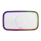 HOME LTCR06 multimédia lejátszó és ébresztőóra, 2x5 Watt, Qi telefontöltés, Bluetooth TWS, FM rádió, LED kijelző, beépített akkumulátor