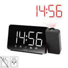 Home LTCRP03 rádiós LED ébresztőóra projektorral, változtatható fényerő, körbe forgatható vetítési pozíció, két ébresztési idő, FM rádió, bip-bip vagy rádiós ébresztés