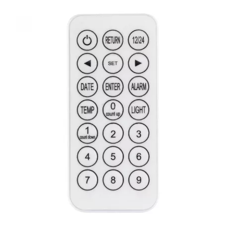 HOME LTC 05 GIANT Digitális, LED ébresztőóra, 3D, fehér extra nagy méretű látvány óra