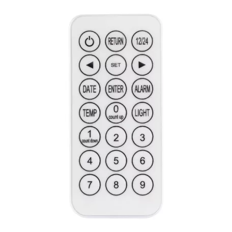 Home LTC 05 digitális, 3D LED ébresztőóra, 128 mm magas fehér kijelző, kitűnően leolvasható, háromféle fényerősség, idő, dátum és hőmérséklet-kijelzés