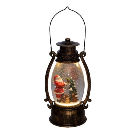 Home LTN 15 lámpás vízkeveréssel, csillámokkal, viharlámpa, LED, kapcsolható, műanyag, beltéri