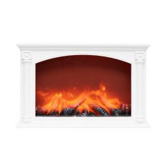   Home LTN 33 FP elemes látványkandalló, üveg előlap, fehér műanyag ház