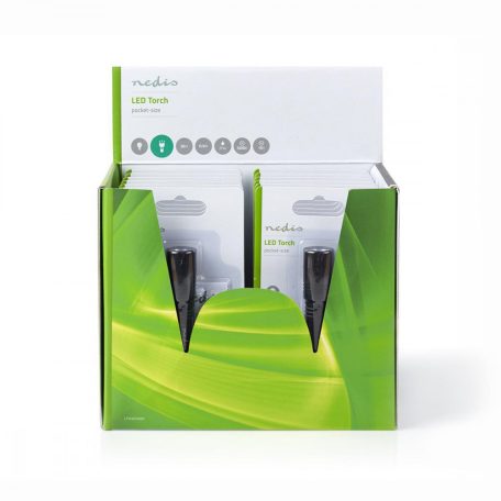 LED zseblámpa | Elemes Áramellátás | 1.5 V DC | 0.5 W | 1x AAA/LR03 | Névleges fényáram: 20 lm | Világítás hatóköre: 25 m | Sugárzási szög: 48 °