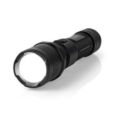  LED zseblámpa | Elemes Áramellátás | 3.7 V DC | 10 W | Beépített Lítium-ion | Elemmel | Újratölthető | Névleges fényáram: 1000 lm | Világítás hatóköre: 110 m | Sugárzási szög: 9.5 °