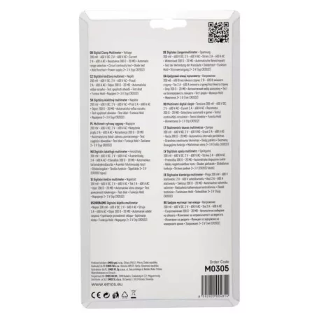 EMOS Lakatfogó multiméter MD-310C