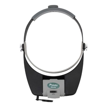 Pro'skit MA-016 világítós nagyító fejpánttal, alaplencse, lehajtható kettős lencse, elfordítható lencse, billenthető LED lámpa