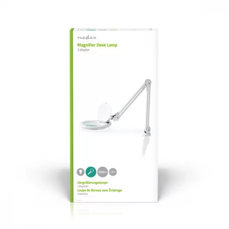 Nagyító asztali lámpa | Lencse erőssége: 3 Dioptria | 22 W | 1000 lm | Fehér