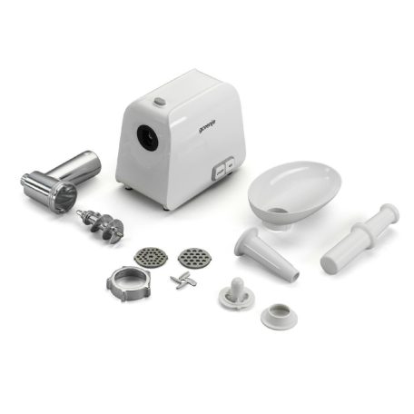 Gorenje MG1602W húsdaráló, 1600 W, 1,9 kg/perc daráló kapacitás, 2 daráló tárcsa, kétirányú forgás