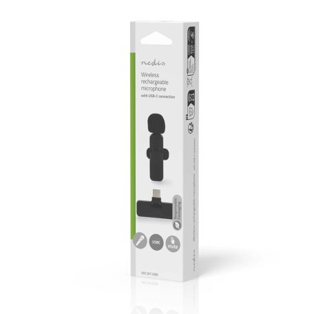 Mikrofon | Alkalmas erre: Notebook / Okostelefon / Tablet | USB Type-C™ / Vezeték Nélküli | USB-C™ Aljzat | Integrált kapcsoló