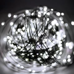   HOME ML1500WH micro LED-es fényfüzér, 150 m, 1500db hidegfehér micro LED, 8 program, időzítés, hálózati adapter, távirányító, kül- és beltéri kivitel