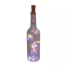 Home MLD 20/M micro LED-es fényfüzér, 2 m / 20 db színes micro LED, állófényű, átlátszó vezeték, gombelemes, beltéri kivitel