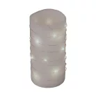 Home MLF 26/WH micro LED-es fényfüzér, 2 m / 20 db hidegfehér micro LED, állófényű, átlátszó vezeték, időzíthető, gombelemes, lapos elemtartó, beltéri kivitel