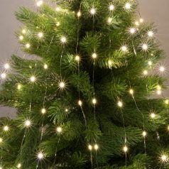   Home ML 150/WW micro LED-es fényfüzérköteg, 150 db melegfehér micro LED, 6 ágú, vékony, ezüstszínű vezeték, hálózati adapter, kül- és beltéri kivitel