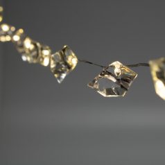   Home ML 21/WW micro LED-es kristály fényfüzér, 1,9 m / 20 db melegfehér LED, állófényű, átlátszó vezeték, elemes, beltéri kivitel