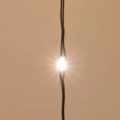   Home ML 250G/WW micro LED-es fényfüzérköteg, 250 db melegfehér micro LED, 10 ágú, vékony, zöld színű vezeték, hálózati adapter, kül- és beltéri kivitel