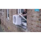Midea PortaSplit Hordozható split klíma 3,6kw hűtő-fűtő ionizáció funkció, WIFI Tuya smart app, max 60nm-ig Midea MMCS-12HRN8-QRD0