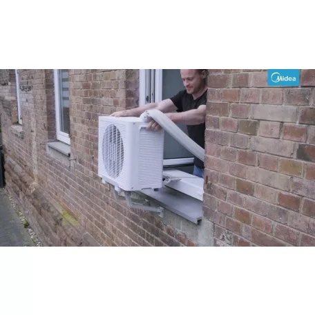 Midea PortaSplit Hordozható split klíma 3,6kw hűtő-fűtő ionizáció funkció, WIFI Tuya smart app, max 60nm-ig Midea MMCS-12HRN8-QRD0