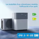Midea PortaSplit Hordozható split klíma 3,6kw hűtő-fűtő ionizáció funkció, WIFI Tuya smart app, max 60nm-ig Midea MMCS-12HRN8-QRD0