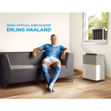 Midea PortaSplit Hordozható split klíma 3,6kw hűtő-fűtő ionizáció funkció, WIFI Tuya smart app, max 60nm-ig Midea MMCS-12HRN8-QRD0