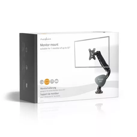 Asztali Monitor Tartó | 1 Képernyő | 10 - 32 " | 75x75 / 100x100 | Dönthető Forgatható