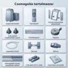 HOME MOBILSPLIT12 mobil hűtő-fűtő split klíma, 3,5 kW, wifi, 4 üzemmód, LED kijelző, távirányító