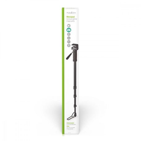 egylábú | Maximális terhelési kapacitás: 3 kg | 61.0 cm | 178.0 cm | 4 Szegmens | Billenthető & Forgatható | Utazó táskát tartalmaz | Alumínium | Fekete