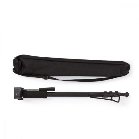 egylábú | Maximális terhelési kapacitás: 3 kg | 61.0 cm | 178.0 cm | 4 Szegmens | Billenthető & Forgatható | Utazó táskát tartalmaz | Alumínium | Fekete